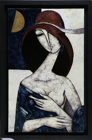 LANDI BRUNO (n. 1941) Nostalgia. 2011. Olio su tela . Cm 50,00 x 80,00. Firma...