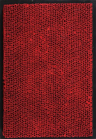 AUBERTIN BERNARD (n. 1934) Alveoles. 1990. Tecnica mista su tavola. Cm 38,00...