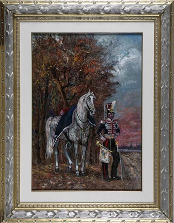 GONZAGA GIOVAN FRANCESCO (1921 - 2007) La tromba della guardia reale dei...