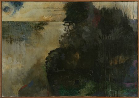 D'AMICO GAETANO (n. 1937) Gardone Riviera. Olio su tela . Cm 70,00 x 100,00....