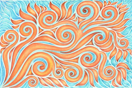 Francesca Zambon COMPOSIZIONE tecnica mista su carta, cm 22x30 sul retro:...