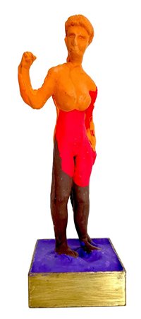 Claudio Parigi AUTOSTOP gomme colorate su base in ottone, h cm 18,5 sotto la...