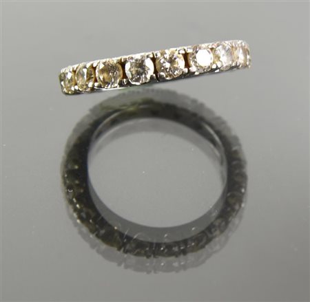ANELLO ETERNE IN ARGENTO E PIETRE in argento 925, misura 16, peso complssivo...