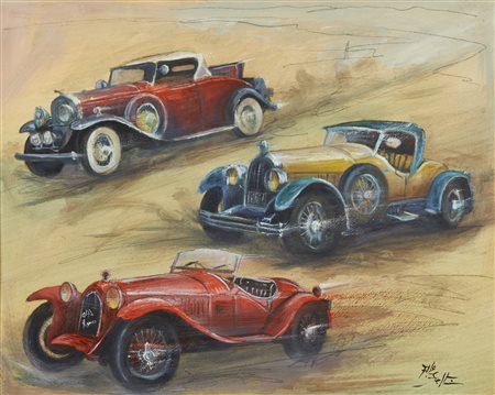  AUTORE NON IDENTIFICATO  - Tre velocità d'epoca.