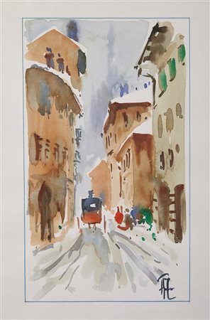 ZECCA ANTONELLO (n. 1944) - Milano, Via Laghetto.