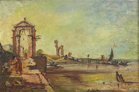 CAPUZZO MARIO (1902 - 1972) - Veduta di Venezia - Capriccio. .