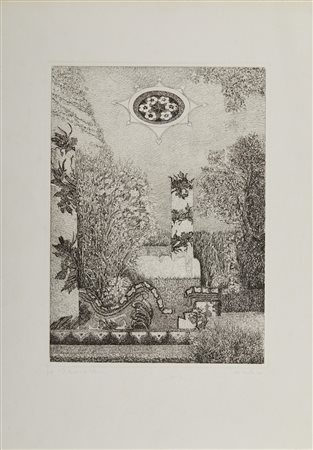  AUTORE NON IDENTIFICATO  - Il Chiostro di S.Chiara. .