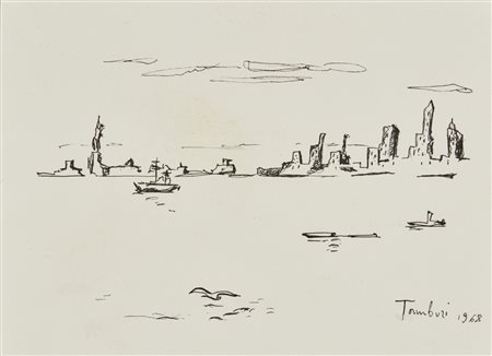 TAMBURI ORFEO (1910 - 1994) - Senza titolo.