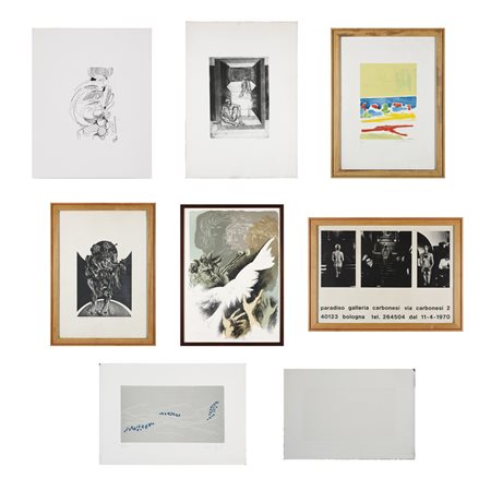  AUTORE NON IDENTIFICATO  - Lotto composto da n.7 fogli.