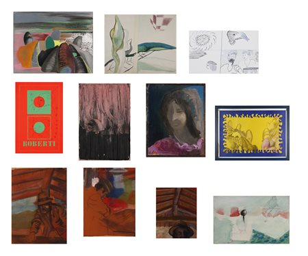 ROBERTI ROBERTO (n. 1942) - Lotto composto da n.12 fogli.