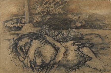 STAGNOLI  ANTONIO (1922 - 2015) - Donna che dorme.