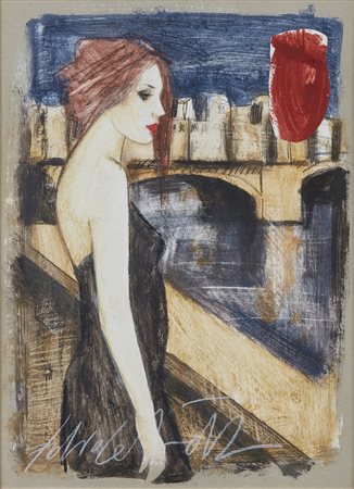 CALVETTI FABIO (n. 1956) Ponte vecchio.