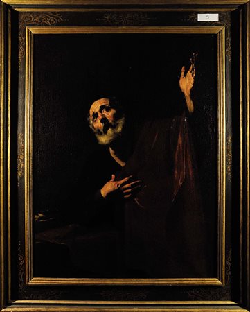 JUSEPE DE RIBERA (1588-1652) San Pietro, 1626-1630 ca. Olio su tela,...