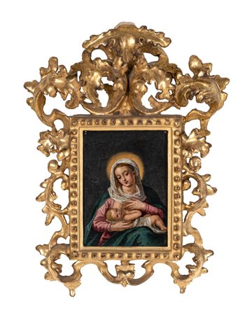 Cerchia di Hans Rottenhammer (Monaco di Baviera 1564 - Augusta 1625), Madonna del latte