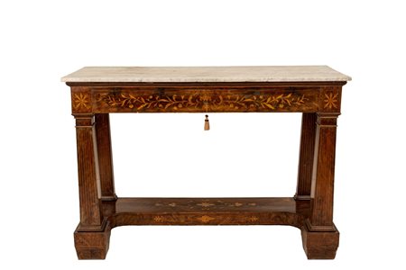 Coppia di console in mogano