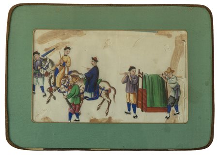 Dignitari cinesi a cavallo