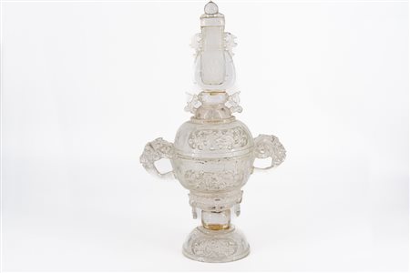 Incensiere in cristallo di rocca