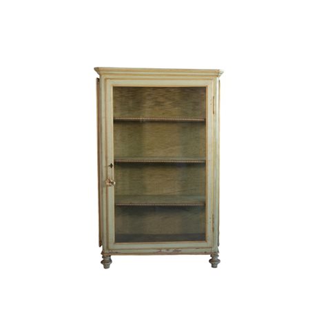 Vetrina in legno intagliato e dipinto