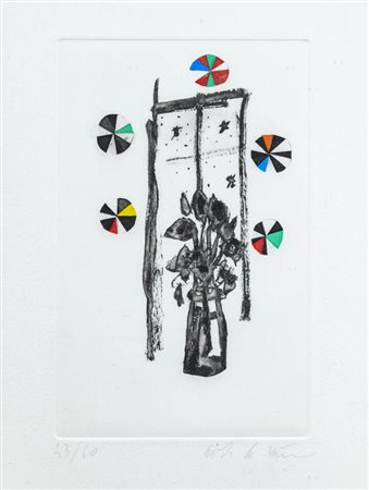 NICOLA DE MARIA<BR>Foglianise (BN) 1954<BR>"Fiori e stelle" 2005