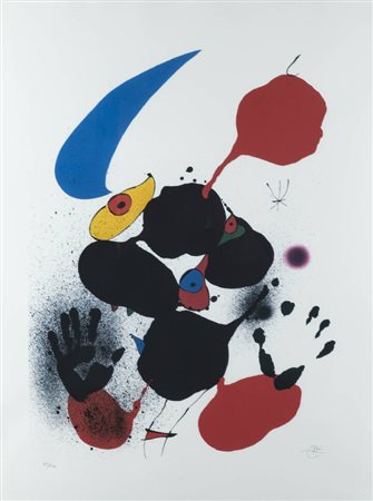 JOAN MIRO'<BR>Barcellona (Spagna) 1893 - 1983 Palma (Spagna)<BR>"Senza titolo"