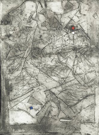 ANTONI CLAVE'<BR>Barcellona 1913 - 2005 Saint-Tropez<BR>"Senza titolo"