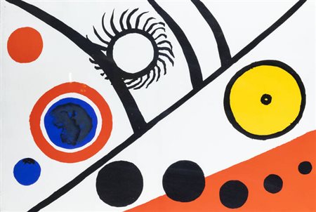 ALEXANDER CALDER<BR>Lawton (USA) 1898 - 1976 New York (USA)<BR>"Rayons noirs" 1976