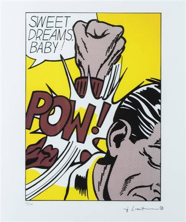 ROY LICHTENSTEIN<BR>New York (USA) 1923 – 1997<BR>"Sweet dreams baby"