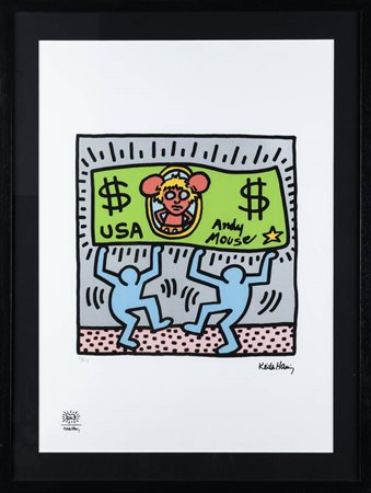 KEITH HARING<BR>Reading (USA) 1958 –1990 New York (USA)<BR>"Senza titolo"