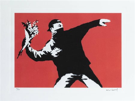 BANSKY (D'APRES)<BR>"Love is the air"