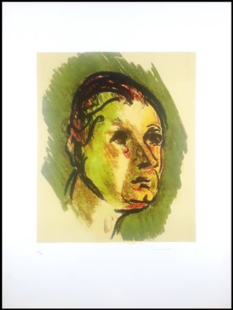 MORLOTTI ENNIO Lecco 1910 - Milano 1992 "Autoritratto"