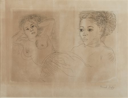 DUFY  RAOUL (1877 - 1953) - Deux femmes.