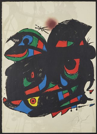 MIRO' JOAN (1893 - 1983) - Manifesto per l'inaugurazione della Fundació Joan Miró.