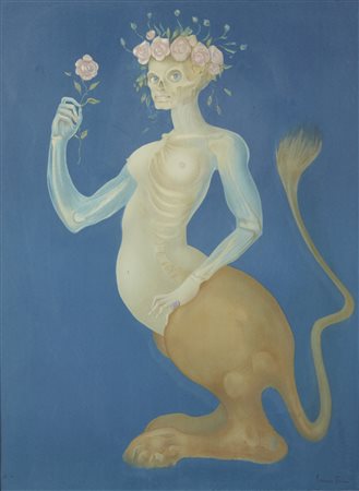 FINI LEONOR (1908 - 1996) - La Beauté - Le Sphinx à la Rose.