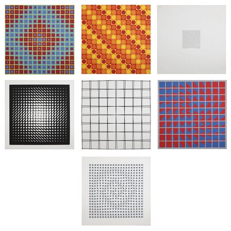 GRAV (Groupe de Recherche d'Art Visuel)  - Grav, Groupe de recherche d'art visuel 1960-1968. (6 fogli).