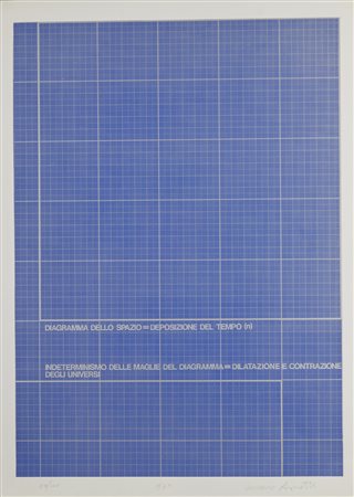 AGNETTI  VINCENZO  (1926 - 1981) - Diagramma dello spazio =  deposizione del tempo (n). .