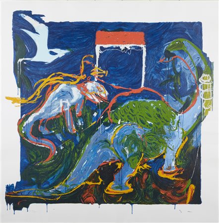 SCHIFANO MARIO (1934 - 1998) - Senza titolo. .