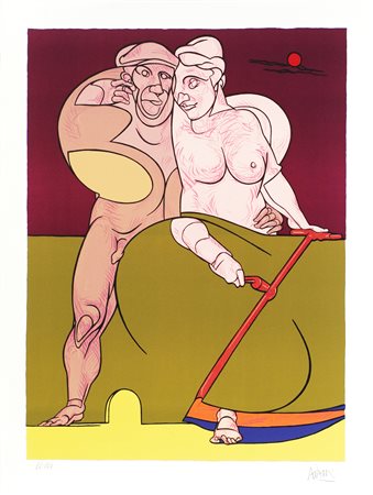 ADAMI VALERIO (n. 1935) - Senza titolo.