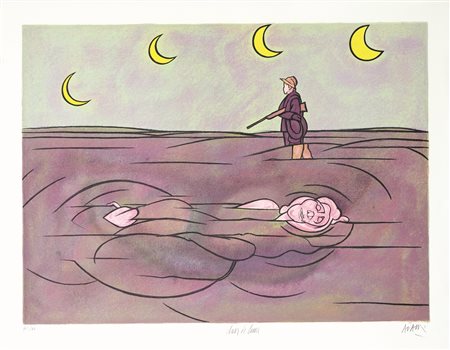 ADAMI VALERIO (n. 1935) - Clair de lune.