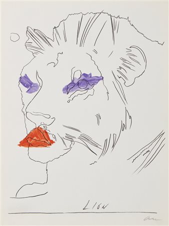 WARHOL ANDY (1928 - 1987) - (ATT.TO) Dalla serie Lo Zodiaco: Lion.