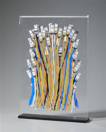 ARMAN FERNANDEZ (1928 - 2005) - Tubes de couleurs.