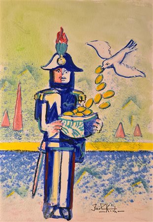 Ibrahim Kodra, 'Carabiniere e Colomba'