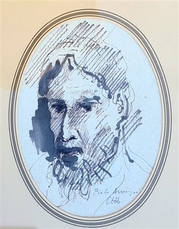 Pietro Annigoni, 'Piccolo Studio di volto virile'