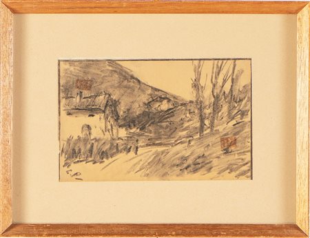 Guglielmo Pizzirani (Bologna 1886 – 1971), “Paesaggio”.