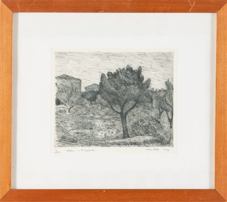 Pompilio Mandelli (Luzzara 1912 - Bologna 2006), “Alberi”, 1942.