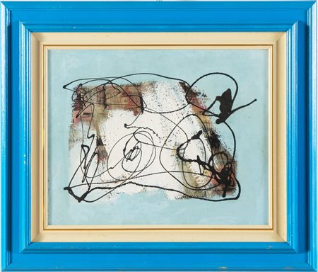 Aldo Pogliani (Milano 1936), “Strane impressioni attraverso la ragnatela”, 1974.