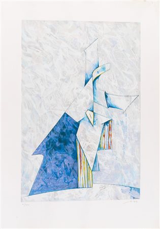 Gianni Dova (Roma 1925 - Pisa 1991), “Senza titolo”.