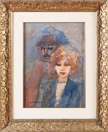 Mino Maccari (Siena 1898 – Roma 1989), “Figure”.