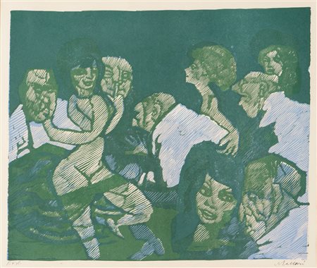 Mino Maccari (Siena 1898 – Roma 1989), “Personaggi”.