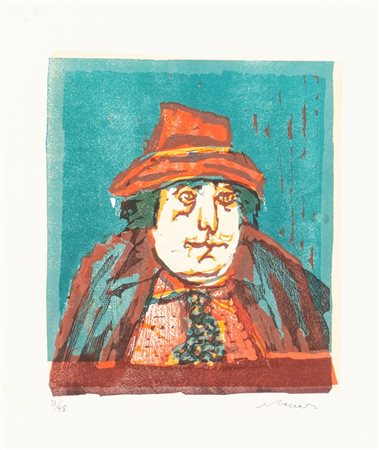 Mino Maccari (Siena 1898 – Roma 1989), “Personaggio”.