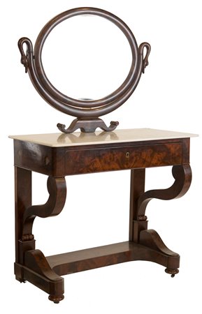 Toletta in mogano d'epoca Impero